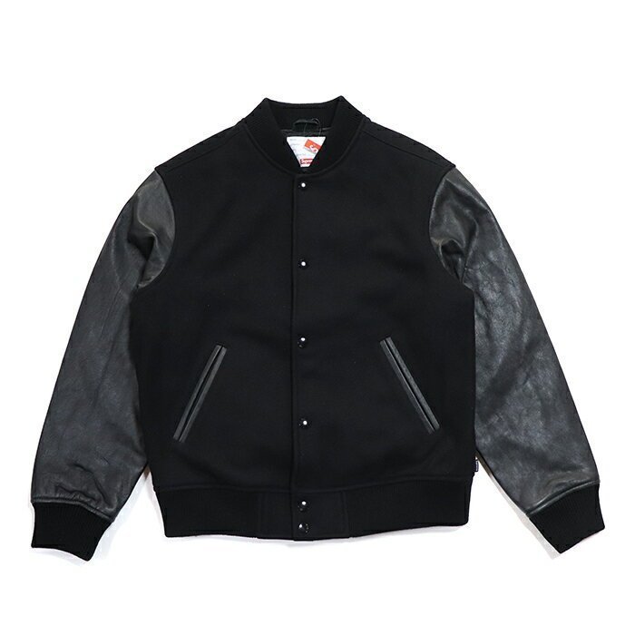 超搶手】全新正品2018 FW Supreme Motion Logo Varsity Jacket 飄移