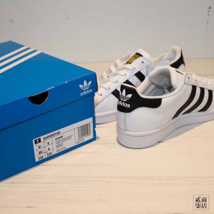 (貳柒商店) adidas Originals Superstar 男女 白黑 三葉草 金標 貝殼頭 正品 C77124