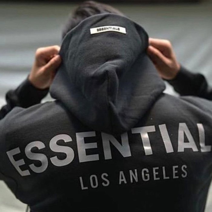 FOG Fear Of God 洛杉磯限定 Essentials復線 3M反光字母帽衫衛 連帽外套 棉質外套 衛衣 男女