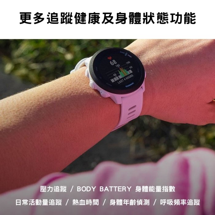 【eYe攝影】全新 GARMIN FORERUNNER 55 防水GPS運動腕錶 運動手錶 智慧手錶 游泳 玩水