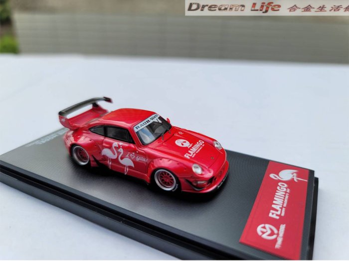 【TIME MODEL精品】1/64 Porsche 993 RWB Flamingo 七夕情人版~現貨特惠價~!