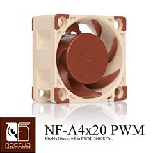 小白的生活工場*Noctua (NF-A4x20 PWM) SSO2 磁穩軸承 AAO 4公分防震靜音扇