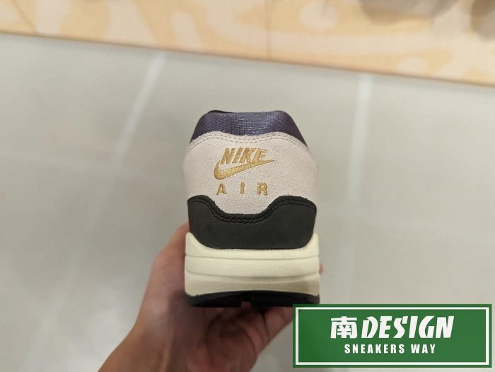 南🔥2023 12月 NIKE Air Max 1 籃球 氣墊 皮革 緩震 麂皮 男款 白黑黃 FN7487-133