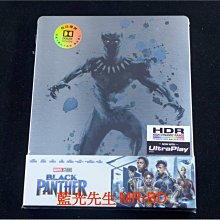 [4K-UHD藍光BD] -黑豹 Black Panther UHD + BD 雙碟鐵盒版-側邊是英文片名，非台版人頭像