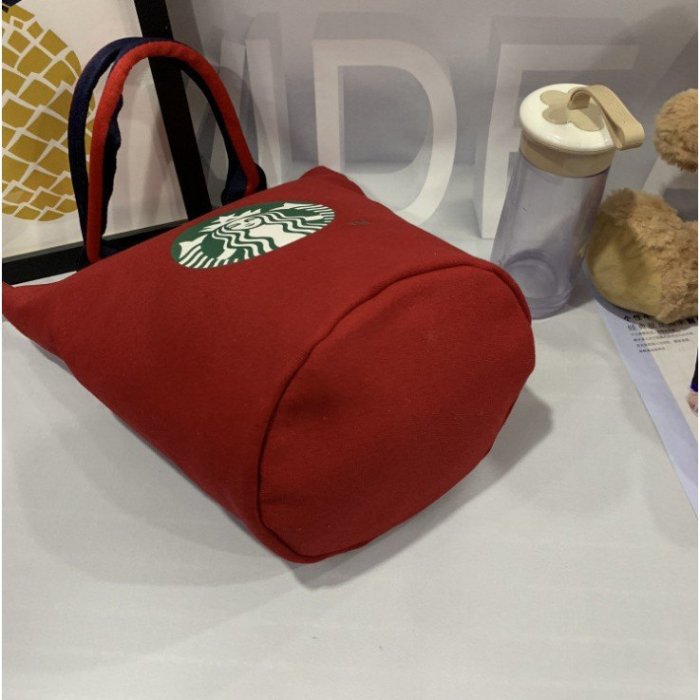 【新款手提袋】2022最新款 星帆布 星巴客 Starbucks 購物袋 手提袋 帆布袋-麥德好服裝包包
