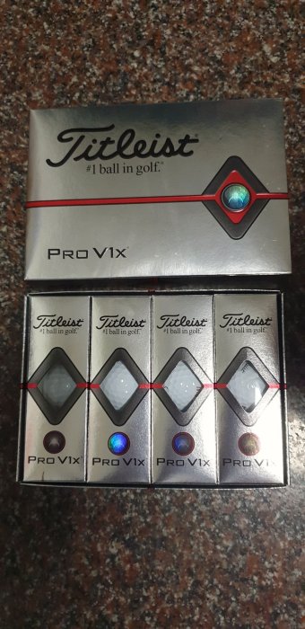 全新Titleist PRO V1x 4層球PRO v1 3層球#2019年PRO v1x 一盒