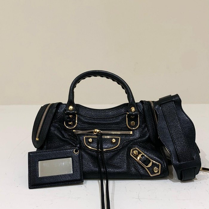 Balenciaga mini 機車包 黑色《精品女王全新&二手》