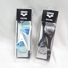 ARENA SWIM 防霧 抗UV 日本製 泳鏡 競速泳鏡 AGL180M- 藍/黑【iSport愛運動】