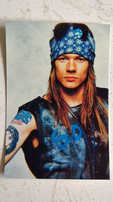 Guns N' Roses 主唱 Axl Rose 相片 3x5