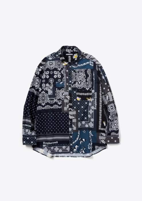 日貨代購CITY】2021SS NEIGHBORHOOD BANDANA/C-SHIRT.LS 民族風襯衫