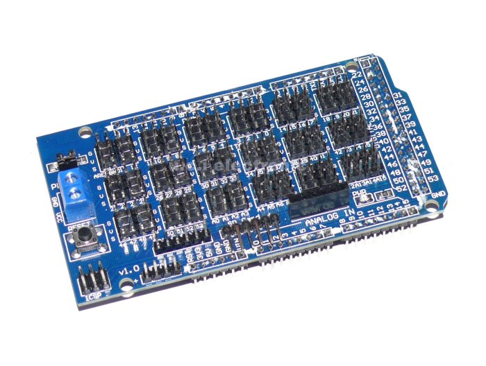 【UCI電子】(5-4 ) Arduino 全相容 MEGA 2560 Sensor Shield V2.0 擴展板