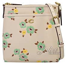 【茱麗葉精品】全新精品 COACH 專櫃商品 CI183 Kitt 經典C 花卉印花斜背包.象牙白 現貨