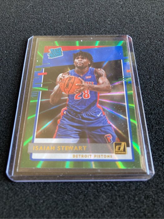 Isaiah Stewart 2020-21 Donruss Rc Green Laser 以賽亞·史都華 新人 綠雷射亮卡