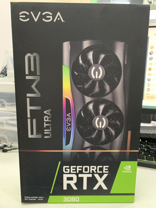 EVGA RTX3080 FTW3 ULTRA GAMING 10G顯示卡 9成新 未註冊蘆洲可自取📌自取價13900