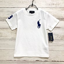 Maple麋鹿小舖 美國購買童裝品牌POLO RALPH LAUREN 男童白色LOGO短T＊ ( 現貨5/6號 )