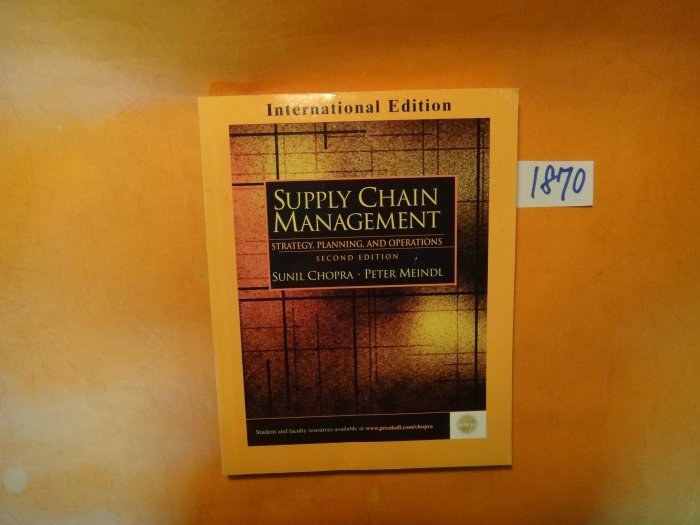 【愛悅二手書坊 02-48】SUPPLY CHAIN MANAGEMENT    PEARSON