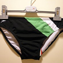 -TAKADA 高田家- 全新正品 SPEEDO ENDURANCE系列 綠白斜線 屁股大logo 三角泳褲