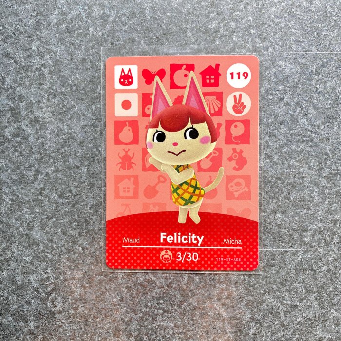 平常小姐┋未使用┋Switch【amiibo】動物森友會 貓 119 252 244 273