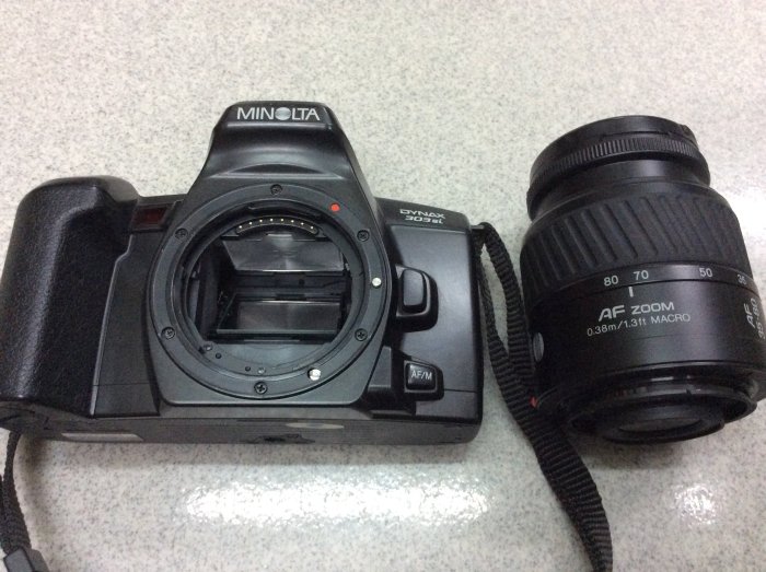 [保固一年][明豐相機] 公司貨 MINOLTA 303si +35-80mm 單眼相機+鏡頭 功能都正常 便宜賣