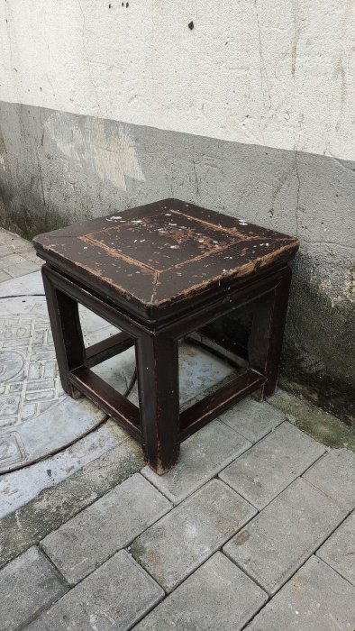 【二手】一張老式的小方凳品相完整年份也好 老貨 舊藏 古玩【微淵古董齋】-10712