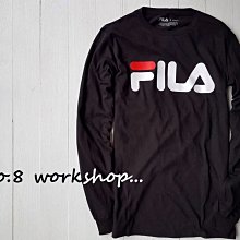 ☆【FILA男生館】☆【FILA LOGO印圖長袖T恤】☆【FA002C6】(M)