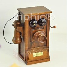 INPHIC-精品木質箱型古典電話機音樂盒音樂盒創意送女生日母情節禮物
