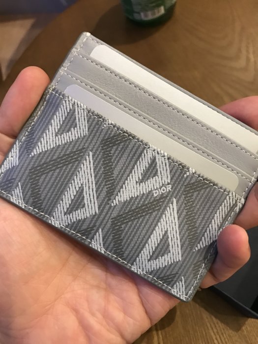 2022 Dior cd diamond 系列kim Jones 灰色 信用卡夾card holder