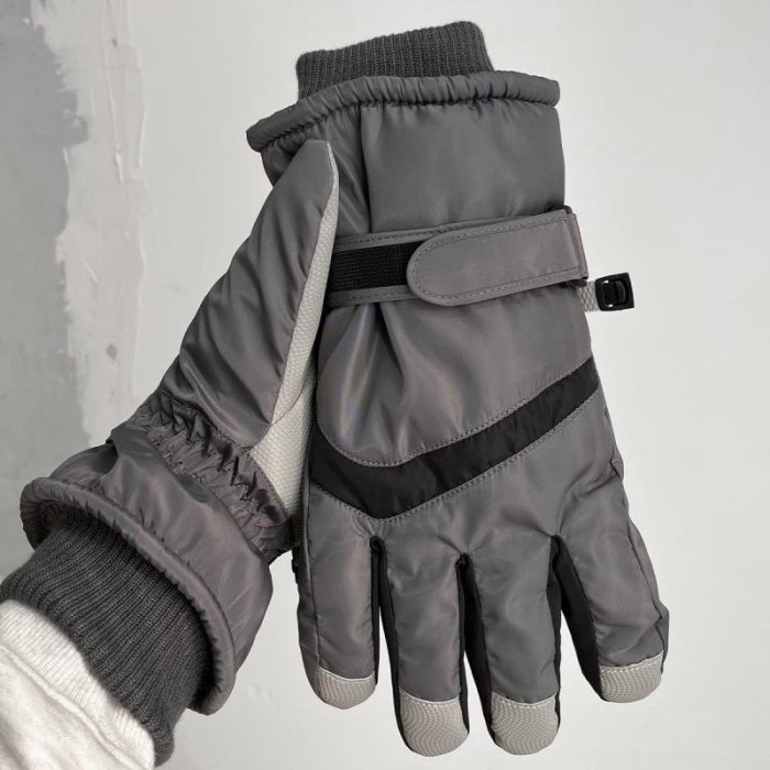 滑雪手套棉男女冬季防風防寒凍防水防滑加厚加絨保暖騎車登山手套