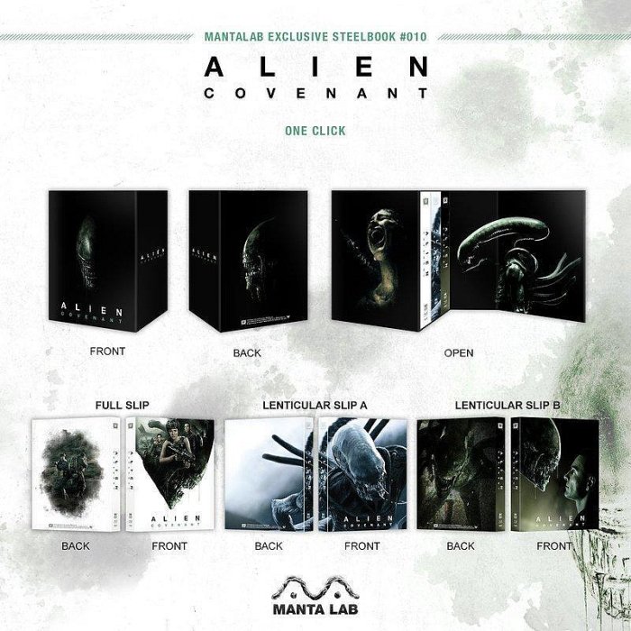 洪興 藍光BD 異形：聖約 三合一限量鐵盒版(中文字幕) Alien Covenant