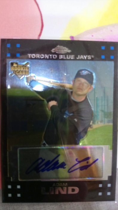 2007 Topps Chrome ROOKIE CARD RC AUTO Adam Lind 新人簽名卡