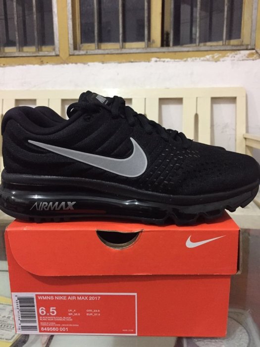 NIKE AIR MAX 2017 3M 反光 全氣墊 飛線 黑色 銀勾  輕量 慢跑鞋 男女鞋 849559-001