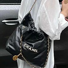 CHANEL 香奈兒 AS3260 22 垃圾袋 小型 熊貓配色 黑配白字 現貨