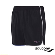 Saucony 索康尼 男款 DASH 5吋 SHORT 短跑競速短褲 炭灰色  黑色 -SCSAM800286