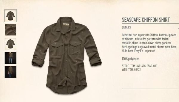 美國Hollister女裝seascape chiffon shirt S號橄欖色雪紡紗透透襯衫含運現貨在台