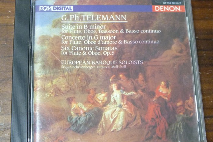 Denon-Telemann Suite in B/Concerto in G/Six Canonic Sonatas