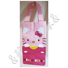 &蘋果之家&現貨-萌寵Hello Kitty手提環保水壼袋-可愛Kitty