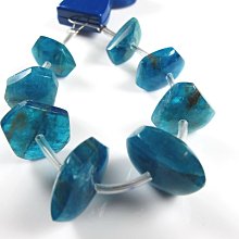 【福利品】【天然寶石DIY串珠材料-超值組】超美罕見深藍磷灰石原礦隨形寶石整串材料組限量款8