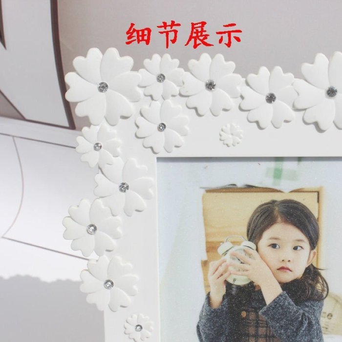 韓版簡約現代歐式創意7寸相框擺臺兒童畫框影樓婚紗照雙框組合~特價