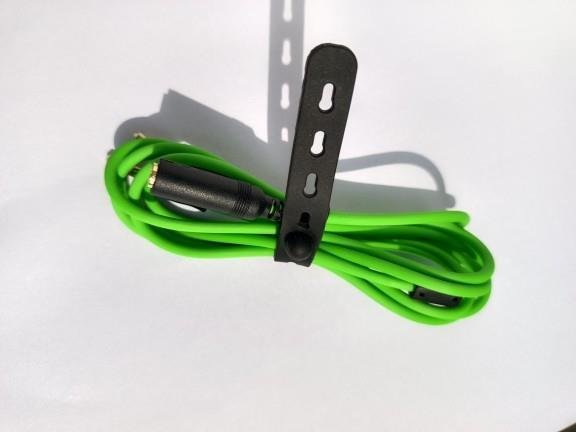 雷蛇耳機線綠一分二音頻線3.5插頭雙頭轉接線麥克風-佳藝居