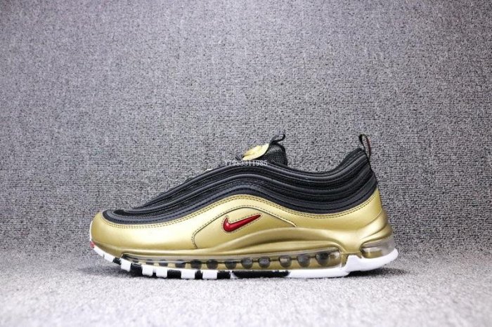 Nike Air Max 97 OG 黑金 子彈 氣墊 經典 休閒運動慢跑鞋  男鞋 AT5458-002