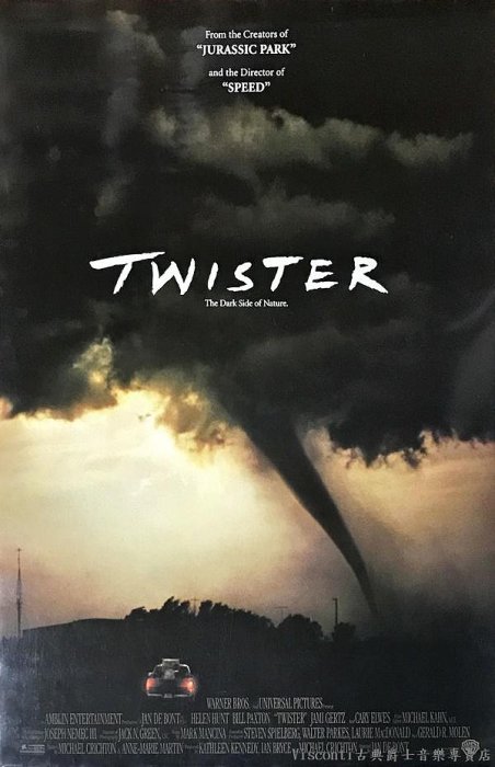 【Visconti】電影原版海報-Twister龍捲風(1996年.美國雙面版)