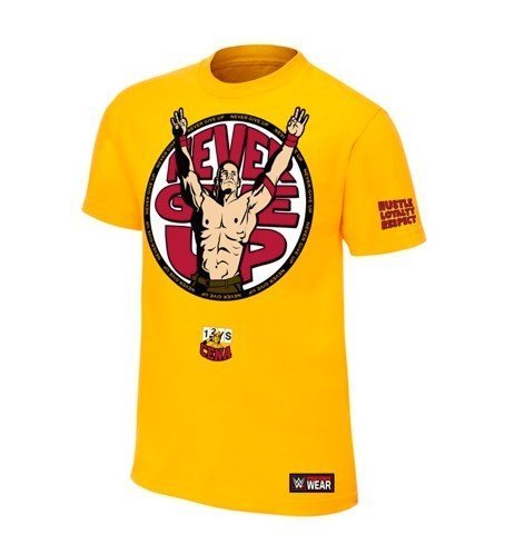 ☆阿Su倉庫☆WWE John Cena U Can't C Me Yellow T-Shirt 經典招牌口號黃色版特價