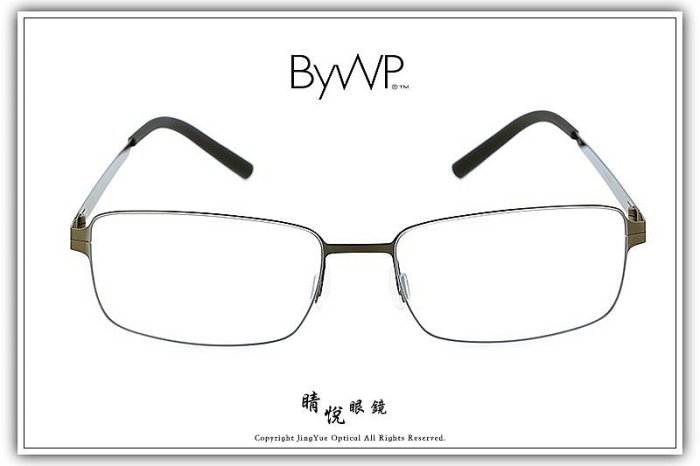 【睛悦眼鏡】日耳曼的純粹堅毅 德國 BYWP 薄鋼眼鏡 BYA OEXUH GY 90717