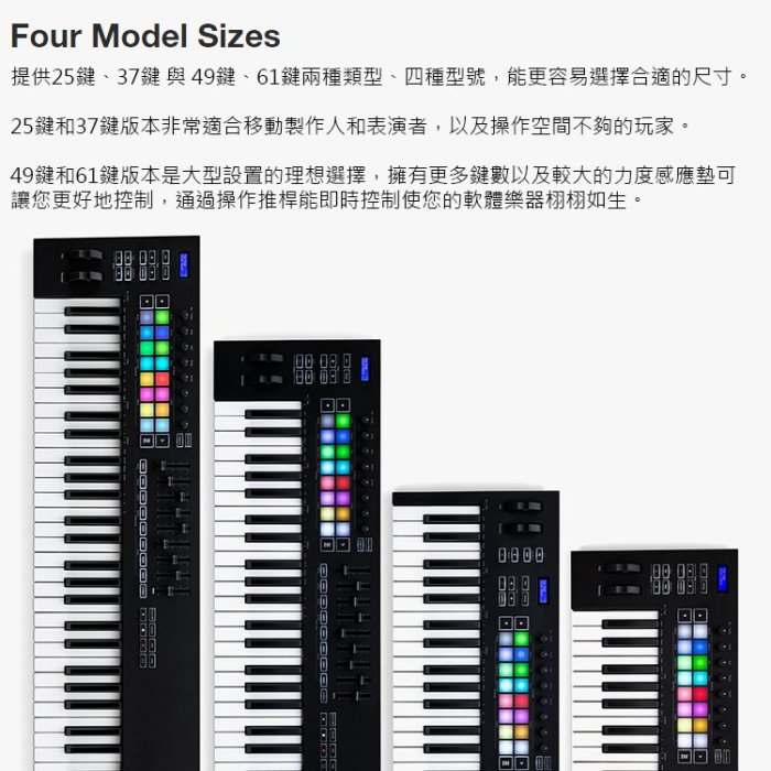 Novation Launchkey MK3 主控鍵盤 力度感應 MIDI鍵盤 61鍵 (N-61)