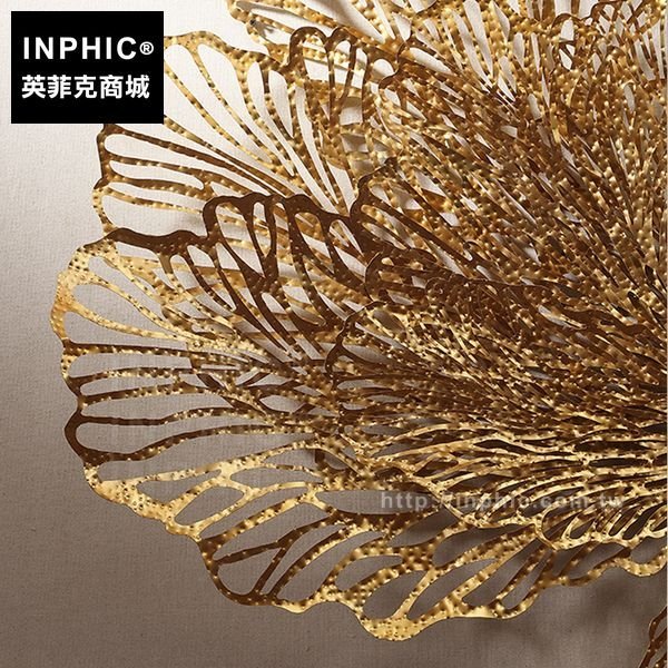 INPHIC-掛飾牆上裝飾品壁飾東南亞鐵藝金屬酒店會所中式-120cm_Rrun