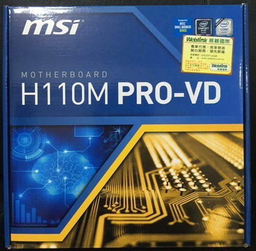 ...點子電腦-北投…◎MSI微星 H110M PRO-VD 主機板◎1151腳位，3500元