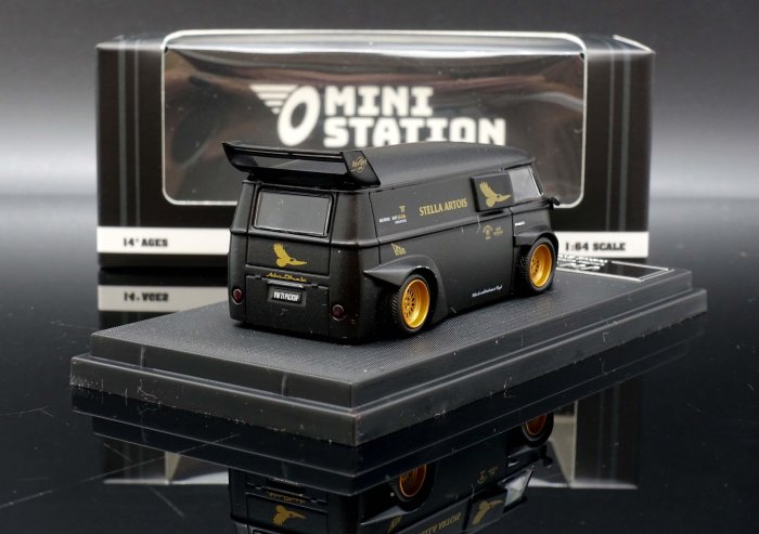 【MASH】現貨特價  Mini Station 1/64 VW T1 RWB Stella Artois