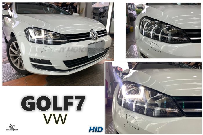 小傑車燈精品-全新 VW 福斯 GOLF 7 7代 13 14 15 年 HID版 原廠型 大燈 1邊10000