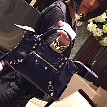 巴黎世家 Balenciaga 309544 Giant Mini City 迷你機車包 深藍 現貨