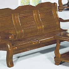 9F【新北蘆洲~偉利傢俱】266型樟木色三人組椅-編號（F16-12）【雙北市免運費】